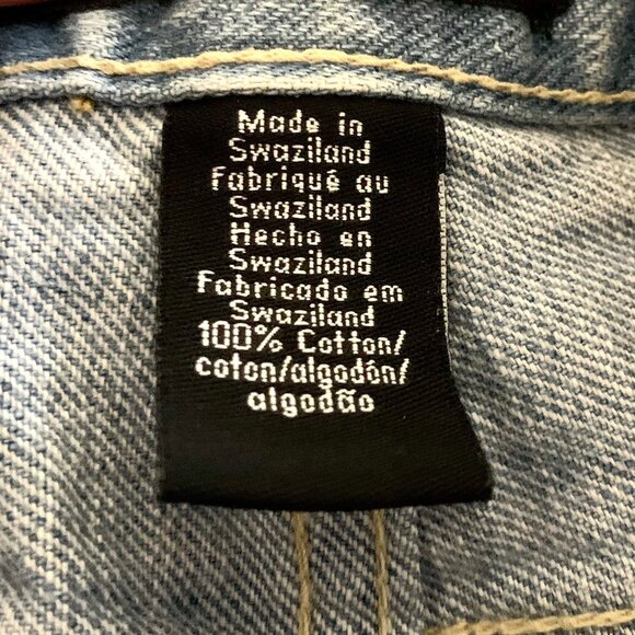 Calvin Klein Cut Offs Blue Jean Shorts High Rise Light Wash Denim Size 14 - Picture 9 of 11